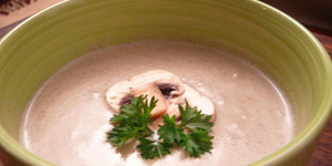 Суп пюре из шампиньонов со сливками