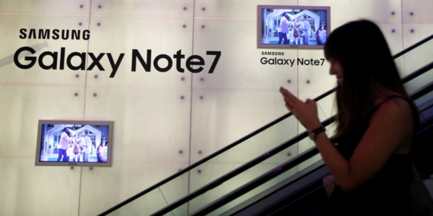 Samsung приостановила выпуск Galaxy Note 7