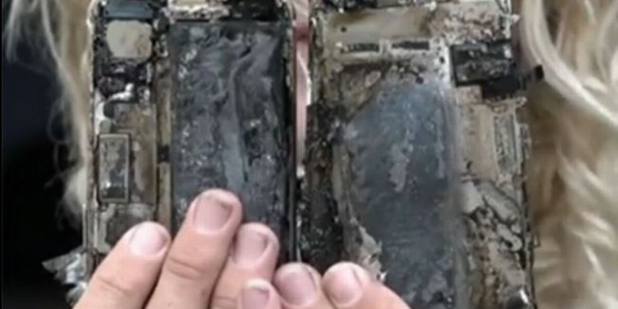 Смартфон Apple iPhone 7 уничтожил автомобиль