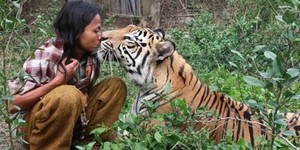 Абдула Шоле и его лучший друг тигр Мулан