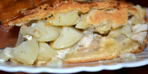 Пирог с картофелем и курицей