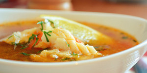 Рыбный суп с треской и сёмгой