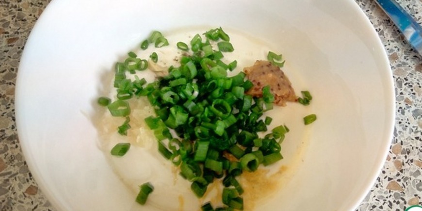 Теплый картофельный салат с беконом панграттато