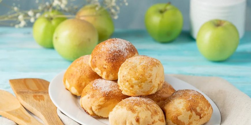 Печенье на кефире с яблочной начинкой