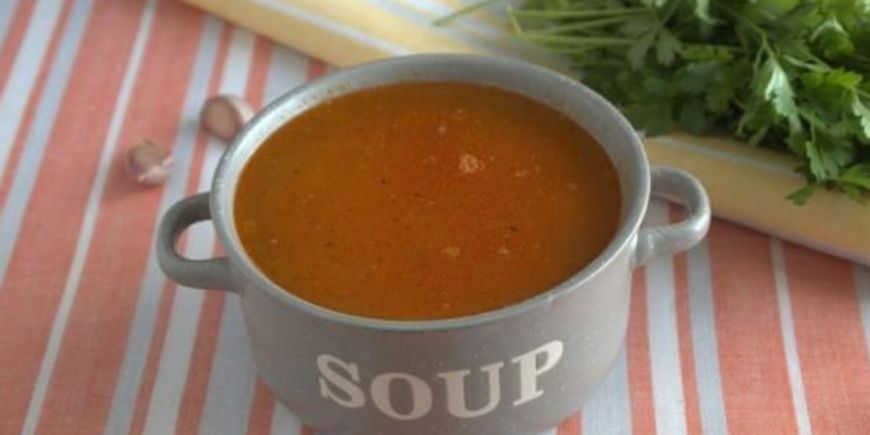 Суп-харчо с чечевицей без мяса
