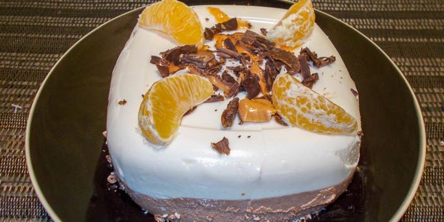 Творожный десерт с какао