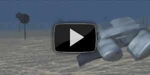 Летающий подводный наземный робот-прыгун