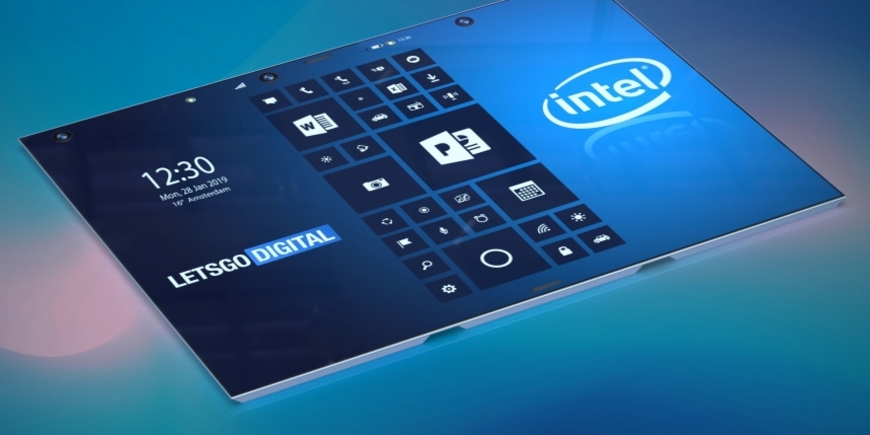 Intel работает над складным смартфоном-планшетом