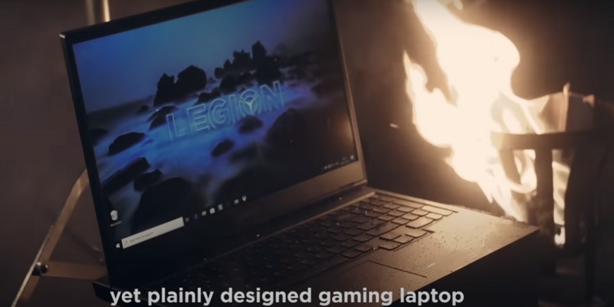 Рассказ о ноутбуке Lenovo в стиле heavy metal